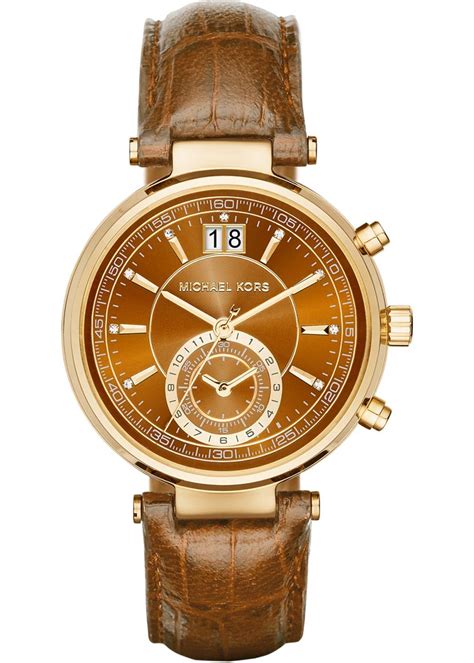 michael kors uhr leder braun